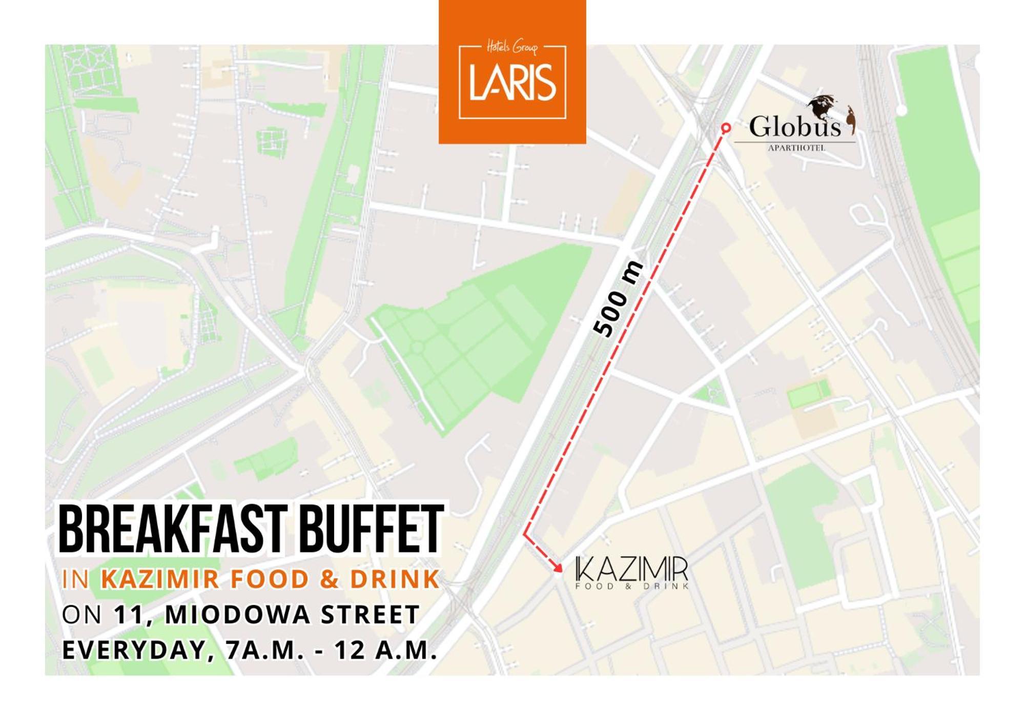 Aparthotel Globus Kraków Bagian luar foto